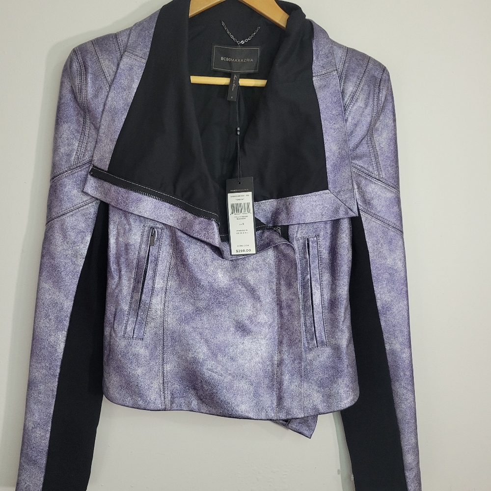 BCBGMAXAZRIA Women's Purple Jacket Size Small New